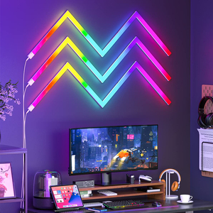 CL chiếu sáng 6pcs glides tường ánh sáng nhiều màu phân đoạn kiểm soát thông minh chòm sao Đèn tường - Product Image 4