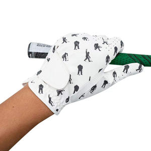 Venta al por mayor de guantes de golf proveedor OEM ODM logotipo personalizado impreso Cabretta cuero antideslizante agarre transpirable cómodo duradero deportes - Product Image 4