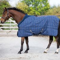 Couverture d'écurie pour chevaux, tissu en polyester 440 deniers avec doublure intérieure en rembourrage 100g, chaude, durable, légère, pour l'hiver.