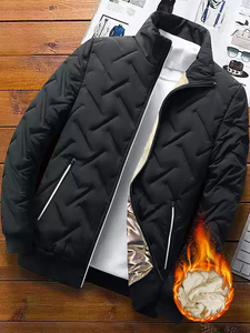 Vêtements d'hiver coupe-vent OEM ODM Veste bulle personnalisée pour hommes et femmes Veste bouffante à la mode d'hiver Veste bulle Manteau bouffant chaud - Product Image 3