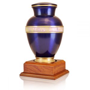 Urna Decorativa Personalizada en Forma de Espiral Morada y Dorada para Cenizas Humanas, Recuerdo Conmemorativo para Adultos - Product Image 5