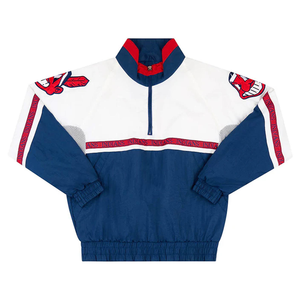 Luxury Men's 1/2 Zip Winter Coat Thick Bomber Jacket Stand Collar Memory Fabric Windbreaker - Product Image 3