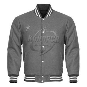 Chaqueta universitaria de lana para hombre, diseño personalizado, cuello levantado, bordado frontal, chenile de béisbol, precio razonable, chaquetas Letterman - Product Image 1