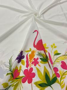 Poly français fantaisie numérique imprimé Kurta tissus léger 100% Polyester tissé motif crêpe daim vêtement tissus chaîne - Product Image 3