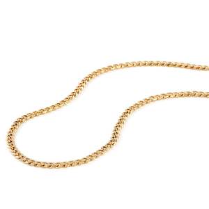 Jeulia Gold Plated <b>Titanium</b> Steel Men's Link <b>Chain</b> Necklace with Zircon - Product Image 2