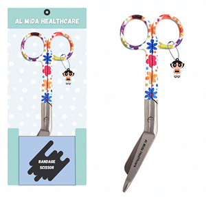 Ciseaux de pansement à poignée de caractère coloré avec charme et emballage de vente au détail personnalisé - Product Image 6