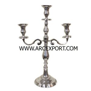7 Lumières Argent Plaqué Candélabre Fantaisie Conception Brillant Métal Candélabres En Gros De Noce Décor Candélabres À Vendre - Product Image 6