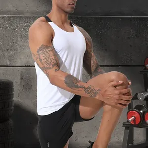Chaleco de gimnasio sin mangas para hombre, camiseta de entrenamiento muscular transpirable para ejercicio de culturismo, senderismo al aire libre, atletismo de verano - Product Image 4