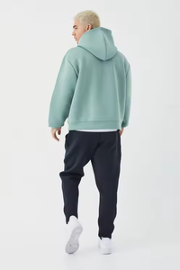 Sudadera con capucha de fabricante al por mayor Fleece cropped boxy fit HOODIE hombres Oversized Boxy rhinestone hoodies - Product Image 2