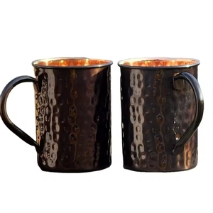 Último diseño de cobre de acero inoxidable, taza de cerveza negra, taza de café, taza para beber, taza de cobre sólido - Product Image 1