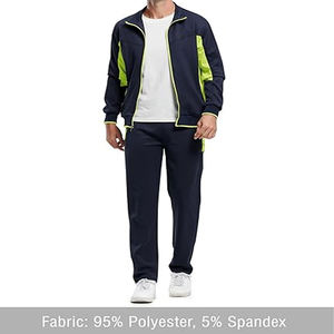 Premium Custom Fitness Warmup Jogging Wear Training Gym Jogger Track Suits Custom Men's Full Zip Hooded Jogging Wear Chándal - Product Image 6