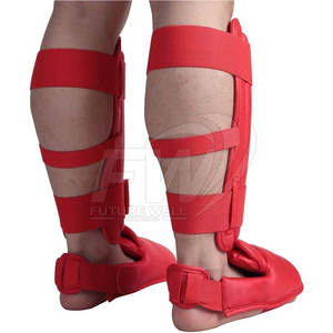 Espinilleras OEM directas de fábrica al por mayor venta personalizada de protectores de empeine de boxeo para adultos con función de protección Espinilleras/espinilleras gratis - Product Image 2