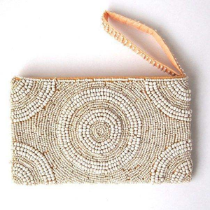 Mignon haute qualité à la main perlé fraise broderie Mini sac à glissière fantaisie élégant élégant à la mode Premium de l'inde - Product Image 1