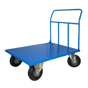 Portable Maxi <b>Platform</b> <b>Trolley</b> with Puncture-Proof Four-Wheel Structure for Industrial Shopping and Tool Usage - Product Image 1