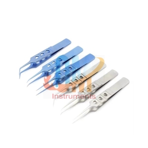 OMI Ophtalmique Poignée plate Micro pince à épiler Instruments de chirurgie Outils pour l'approvisionnement en soins de santé - Product Image 1