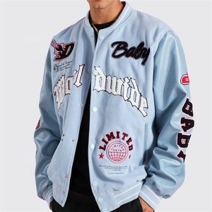 Chaquetas universitarias de béisbol Letterman de cuero para hombre de invierno y otoño vintage de alta calidad de fabricante personalizado OEM - Product Image 1