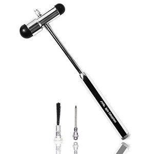 Martillo Neurológico Buck, Martillo de Reflejos Tromner, Cepillo de Aguja Integrado, Manual, de Acero Inoxidable para Reflejos Neurológicos Precisos - Product Image 1