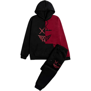 Survêtements athlétiques 2 pièces à capuche pour hommes, jogging, course à pied, ensembles de costumes de sport personnalisés pour l'hiver grande taille, salle de sport décontractée - Product Image 1