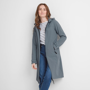 Chaqueta Softshell Extra larga Marina de grafito para mujer, chaqueta de manga larga y resistente al viento para correr al aire libre para mujer - Product Image 1