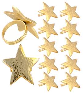 Lunatwist คอลเลกชันห่วงรัดผ้าเช็ดปากโลหะหรูหราสำหรับการตั้งค่าตารางที่ทันสมัย - Product Image 1