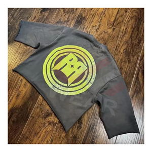 Camisetas estampadas para mujer Top Trending Casual manga larga Streetwear logotipo personalizado Ajuste de gran tamaño última llegada Top de Color sólido - Product Image 6