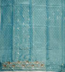 Diseñador moderno sin coser bordado a mano hermosos pies moda india-adelante trajes de mujer para fiestas hechas de organza - Product Image 2