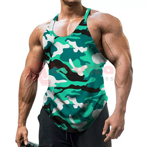 เสื้อกล้ามผู้ชายพิมพ์ลายแห้งเร็วชุดออกกำลังกายสำหรับผู้ชาย - Product Image 5