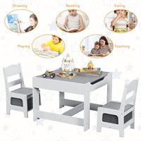Vente en gros de meubles modernes pour enfants ensemble table et chaises pour tout-petits bureau en bois pour salle de jeux table d'étude pour enfants