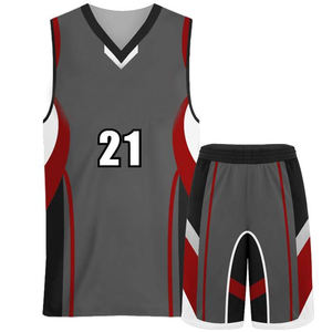 Uniforme de basket-ball nouveau style respirant pour hommes pour l'entraînement ensemble de vêtements de sport haute visibilité en vente - Product Image 6