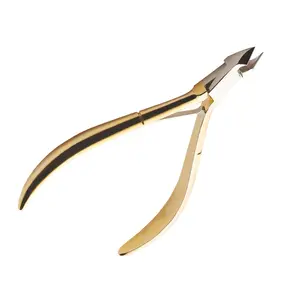 Custom Private Logo Alicates Cuticulas Titanium Clipper Nail Cutter Scissors Set Best Seller Professional Nail Cuticle Nippers