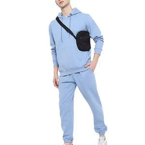 Chándal Deportivo de Invierno Personalizado de Alta Calidad para Hombre, 100% Algodón, Transpirable, Resistente al Viento, para Gimnasio, Trotar, Entrenamiento, Color Sólido, Talla Grande - Product Image 6