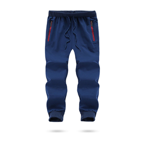 กางเกงขากว้างลำลองสำหรับผู้ชายกางเกงผ้าฝ้าย100% ปรับแต่งได้ตามต้องการมีแถบผ้าปะที่ทนทาน - Product Image 1