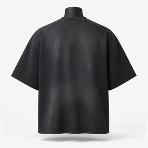 T-shirt en coton uni pour homme, coupe classique, manches courtes, col rond, design uni, jersey tricoté, anti-rétrécissement, 300g, ROLEIN - Product Image 5