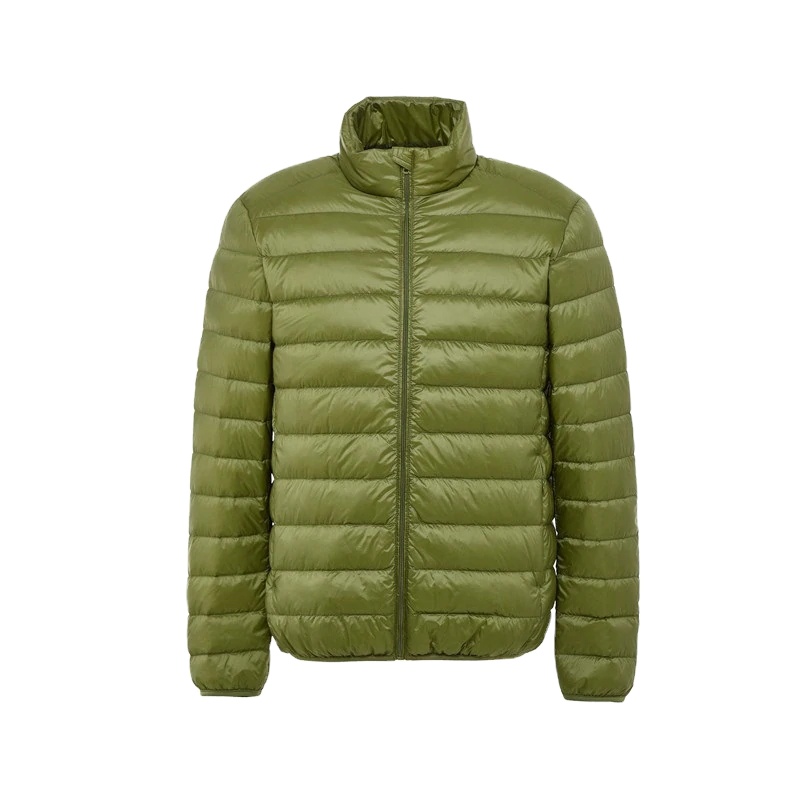 Daunen mantel Männlich Ultraleichte Herren Stehkragen Wind jacke Warme leichte Wind jacke Bequeme Winter Wander puffer Jacken