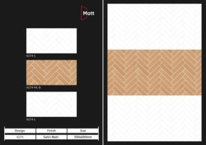 Carreaux muraux en céramique 300x600mm pour salle de bain et cuisine, finition brillante ou mate, effet sucre sculpté, design mural intérieur luxueux. - Product Image 3
