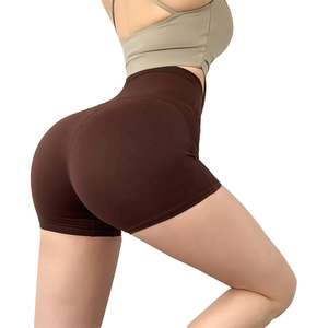 New High Elastic Skin-friendly <b>Stretchy</b> Yoga <b>Shorts</b> Gym Women Sports Solid Color Custom Yoga <b>Shorts</b> - Product Image 1