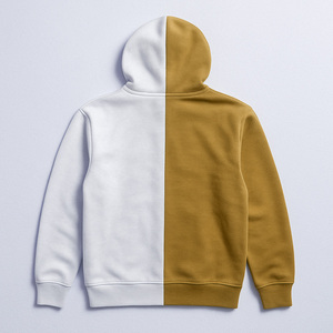 OEM personalizado pulóver 100% algodón polar Sudadera con capucha transpirable Panel liso teñido DIY patrón invierno temporada cuello con capucha hecho Pakistán - Product Image 2