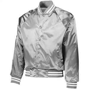 Blouson coupe-vent coloré avec logo brodé sur mesure pour homme Blouson aviateur grande taille 100% polyester imperméable en soie pour homme - Product Image 4