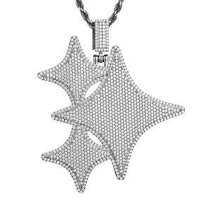 Luxe 925 argent Moissanite diamant glacé sac d'argent caution personnalisable Hip Hop Design pendentifs et breloques - Product Image 1