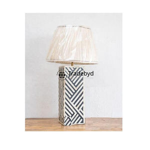 Luxury Bone Inlay Handmade LED Table Lamp with E26 Base AC Powered Eco-Friendly Modern <b>Decorative</b> <b>Lighting</b> for Export Tradebyd - Product Image 1