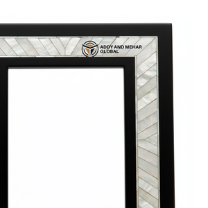 Handcrafted Black Mother of Pearl Inlay <b>Photo</b> <b>Frame</b> Luxury Shell Mosaic Design Decorative Bone <b>Frame</b> for Wholesale - Product Image 4