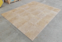 Carrelage en marbre classique de 1,2 cm d'épaisseur, 16''x24'', poli, finition semi-mate, pour intérieur/extérieur, hôtel, 150x150 mm