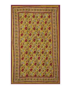 Edredón Kantha de algodón orgánico de alta calidad, tamaño Queen, estilo bohemio, hecha a mano colcha de retazos, edredón estampado de estilo indio suave - Product Image 3