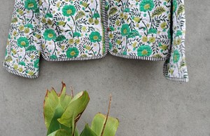 manufacturer and wholesaler <b>quilted</b> <b>jackets</b> reversible cotton <b>jacket</b> reversible coat outerwear coat gift for her - Product Image 4