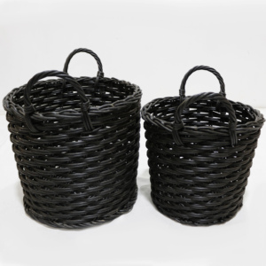 Ensemble de 2 paniers en plastique Pattan faits à la main Artex Dong Thap - Product Image 3