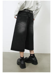 Pantalones Cortos de Verano Personalizados, Estilo Urbano Vintage, Holgados, Pantalones Cortos de Trabajo, Pantalones Cortos de Moda para Hombre, Pantalones Cortos de Mezclilla Holgados para Hombre - Product Image 3