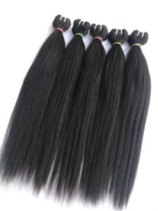 100% cutícula alineada crudo sin procesar 20 ''recto solo donante Remy cabello virgen indio humano extensiones suave peruano - Product Image 3