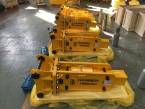 หัวค้อนไฮดรอลิกคุณภาพสูง 4 ตัน แบบติดตั้งด้านบน พร้อมส่วนประกอบหลัก ได้แก่ ปั๊มและเครื่องยนต์ สำหรับงานรื้อถอน - Product Image 1