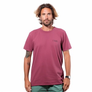 T-shirt uni à manches courtes pour homme en tissu de bambou doux, coupe classique, 320g, pour promotion - Product Image 4