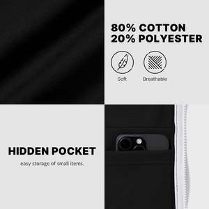 เสื้อฮู้ดซิป ผ้าฝ้าย 100% ซับในผ้าฝ้าย ล้างสีแบบสโตนวอช พิมพ์ลายดิจิทัล ปักลาย 3 มิติ - Product Image 5